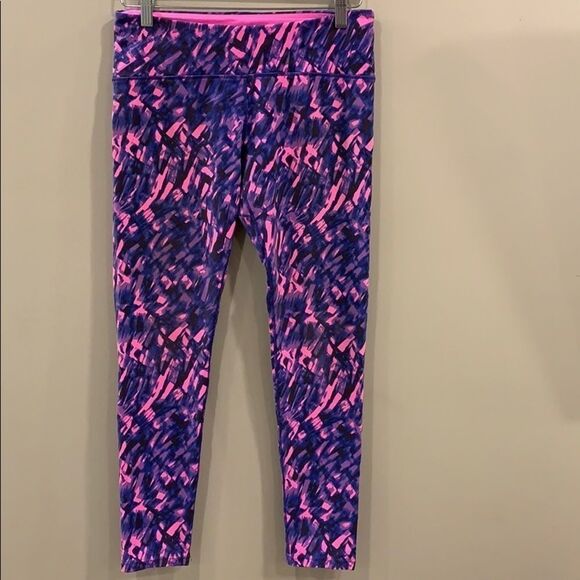 Tuff Athletics - Pink and Purple Retro Leggings​​​ - Picture 1 of 5
